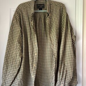 Vtg 90s Abercrombie & Fitch Mens XL Distressed Baggy Flannel Button Down Shirt